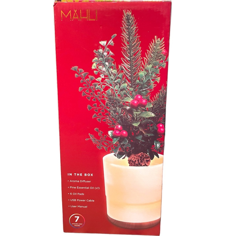 Mahli | NEW Holiday Berry Aroma Diffuser | 7 Cycling Light Colors